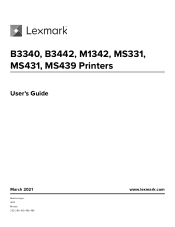 Lexmark M1342 Users Guide PDF