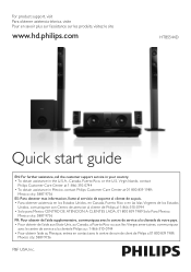 Philips HTB5544D Quick start guide