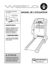 Weslo 445i Treadmill Canadian French Manual