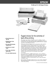 Epson FX-880 Product Brochure