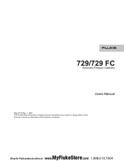 Fluke 729 300G FC Product Manual