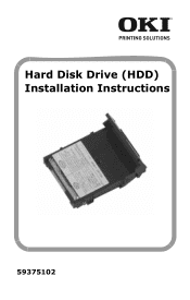 Oki C9650dn Hard Disk Drive (HDD) Installation Instructions