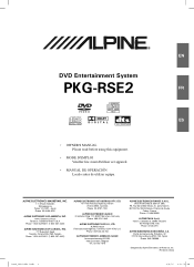 Alpine PKG-RSE2 Owner's Manual