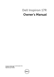 Dell Inspiron 17R SE 7720 Owner's Manual