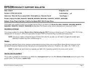 Epson 9600 Product Support Bulletin(s)