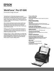 Epson WorkForce Pro GT-S80 Product Brochure