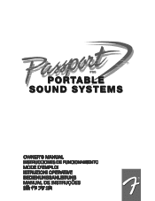 Fender Passport P80 Owners Manual