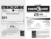 KitchenAid KFXL25RYMS Energy Guide
