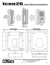LiftMaster Icon 26 ICON26 Flush Mount Kit Manual