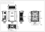 Panasonic PT-RS11KU 12 000lm / SXGA / 3-Chip DLP™ Laser Projector CAD Drawing (PDF)