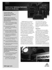Behringer NOX303 Brochure