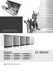 Bosch SHX878ZD5N Use and Care Manual
