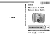 Canon A580 PowerShot A580 Camera User Guide