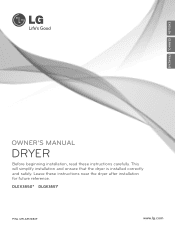 LG DLEX3550V Owner's Manual
