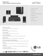 LG LHT764 Specification