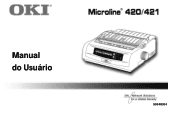 Oki ML420 ML420/421 User's Guide, Brazilian Portuguese