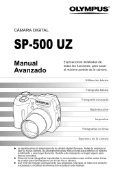 Olympus SP 500 SP-500 UZ Manual Avanzado (Español)