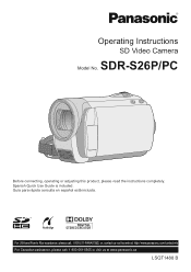 Panasonic SDR-S26R Sd Camcorder - Multi Language