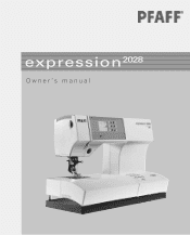 Pfaff expression 2028 Owner's Manual