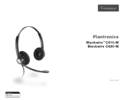 Plantronics C610-M User Guide - Blackwire C610/C620M