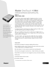 Seagate Maxtor OneTouch 4 Mini Product Information