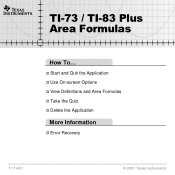 Texas Instruments TI-83 User Guide