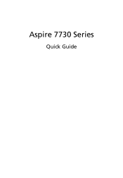 Acer Aspire 7730ZG Aspire 7730 Series Quick Guide