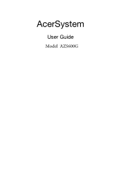 Acer Aspire ZS600 User Guide