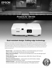 Epson PowerLite D6150 Product Brochure