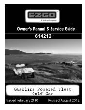 E-Z-GO TXT - Gas Owner Manual