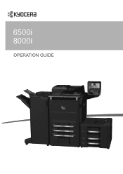 Kyocera TASKalfa 8000i 6500i/8000i Operation Guide Rev-1 2011.4