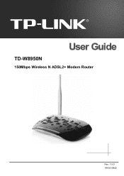 TP-Link TD-W8950N TD-W8950N V1 User Guide 1910010940