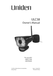 Uniden ULC58 Owners Manual