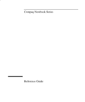 Compaq Presario 2100 Startup Guide Compaq Notebook Series