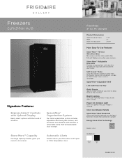 Frigidaire GLFH21F8HB Product Specifications Sheet (English)
