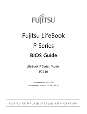 Fujitsu P7230 P7230 BIOS Guide for Configurations: A0E, A0F, A0G, A0H, A0J