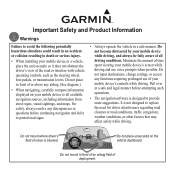 Garmin 010-10844-00 Important Product and Safety Information