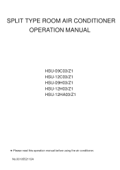 Haier HSU-12HA03 User Manual