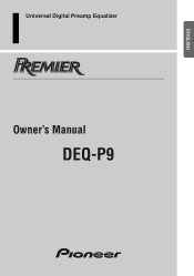 Pioneer DEQ-P9 Owner's Manual