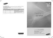 Samsung PN50B850 User Manual (ENGLISH)