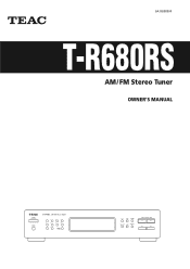 TEAC T-R680RS T-R680RS Manual