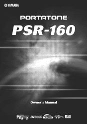 Yamaha PSR-160 Owner's Manual