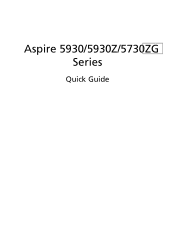 Acer Aspire 5730ZG Aspire 5730ZG/5930/5930Z Quick Guide