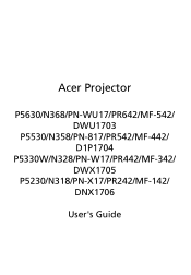 Acer P5330W User Manual