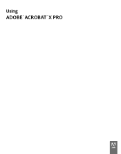 Adobe 22020737 Acrobat X Pro Manual