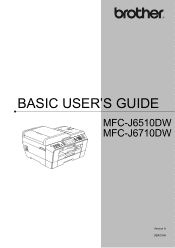 Brother International MFC-J6510DW Users Manual - English
