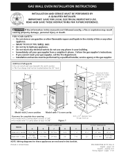 Electrolux FGB24L2AS Installation Instructions