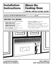 GE SCA1000 Installation Instructions