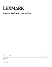 Lexmark Interpret S405 User's Guide