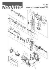 Makita HR2621 Parts Diagram
